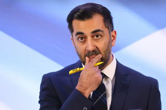 Humza Yousaf after becoming SNP leader