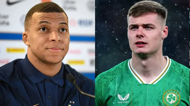 Kylian Mbappe and Evan Ferguson