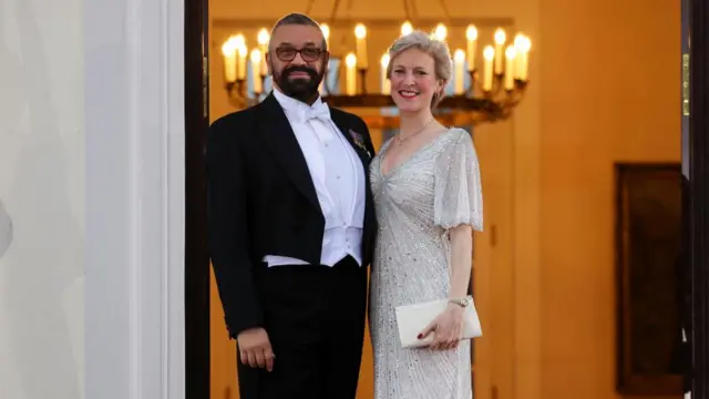 UK Foreign Secretary James Cleverly and his wife Susanna