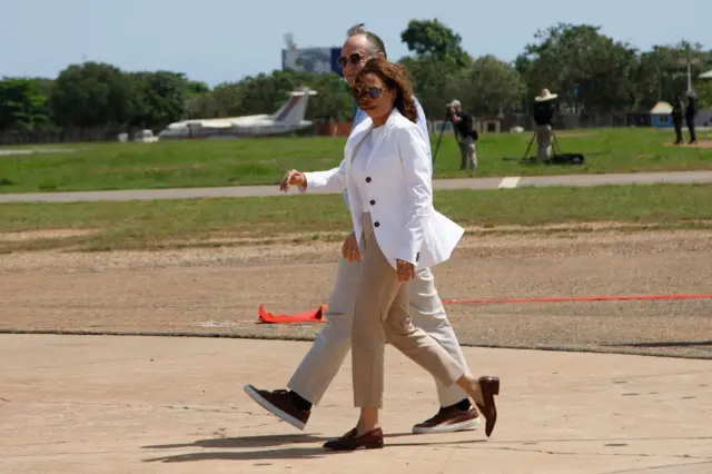 US Vice President Kamala Harris and Second Gentleman Doug Emhoff in Ghana