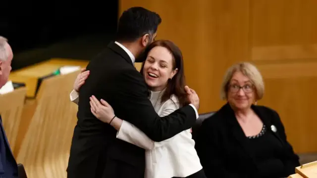 Kate Forbes congratulated Mr Yousaf after he was voted first minister