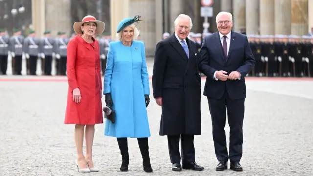 Charles, Camilla, the German President and First Lady