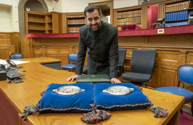 Humza with the Great Seal of Scotland