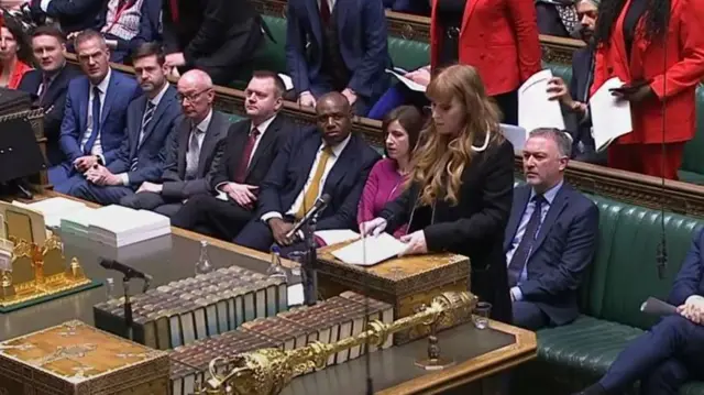 Angela Rayner at PMQs