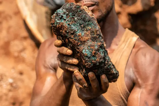 A cobalt miner in Kolwezi, DR Congo - 2022