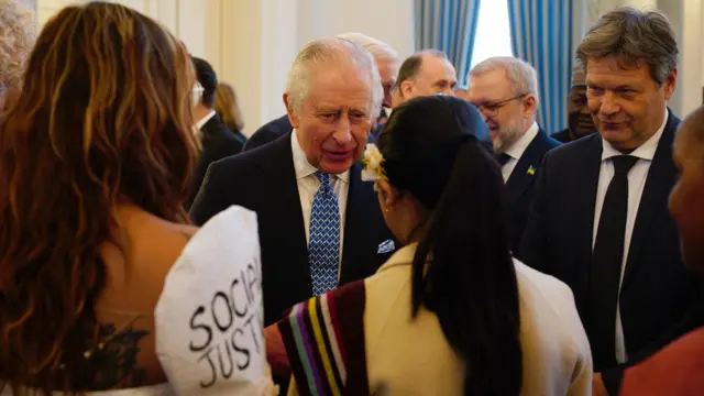 King Charles at a green energy reception