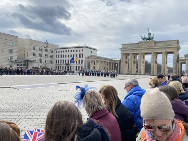 Crowds await the arrival of King Charles in Berlin