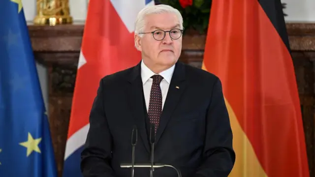 President Frank-Walter Steinmeier speaks