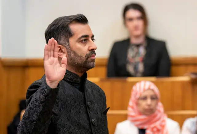 Humza sworn in