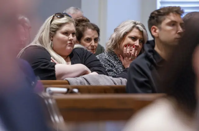 Spectators in the Alex Murdaugh trial