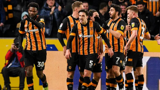 Hull celebrate goal