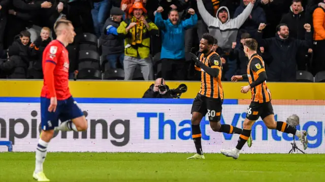 Hull celebrate goal