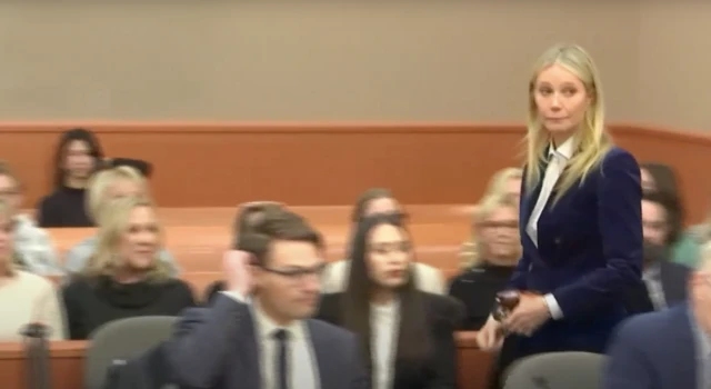 Paltrow exits the courtroom