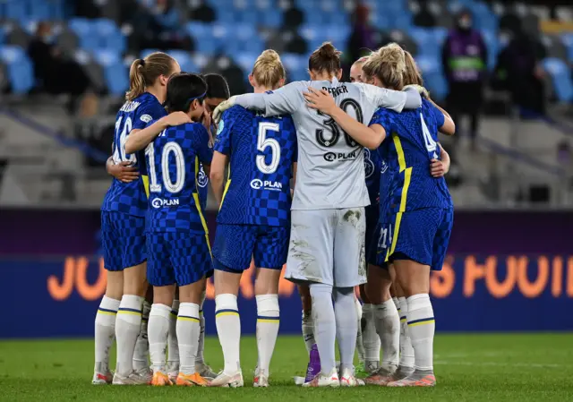 Chelsea huddle