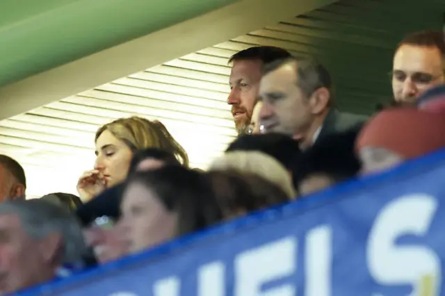 Graham Potter watching on