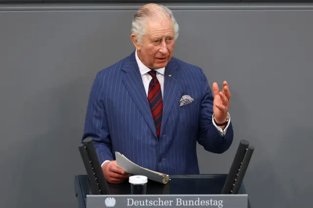 King Charles III addresses the Bundestag