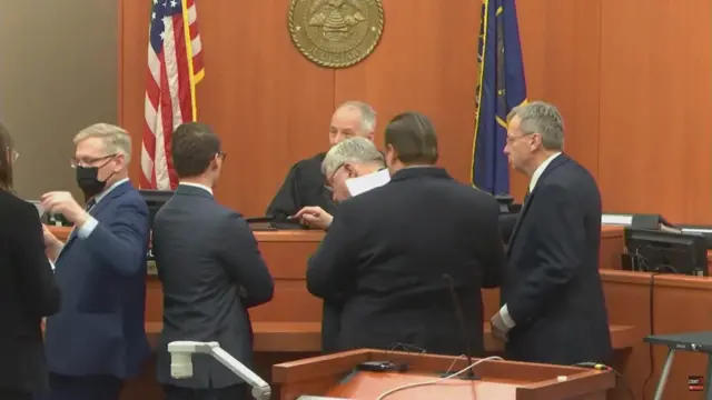 Legal teams gather in court