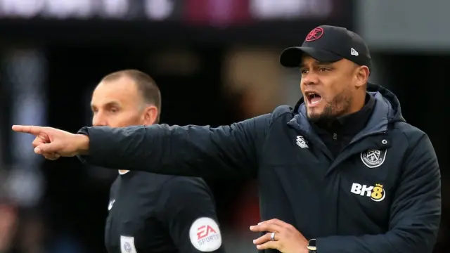 Vincent Kompany has overseen just four losses in his time as Burnley manager