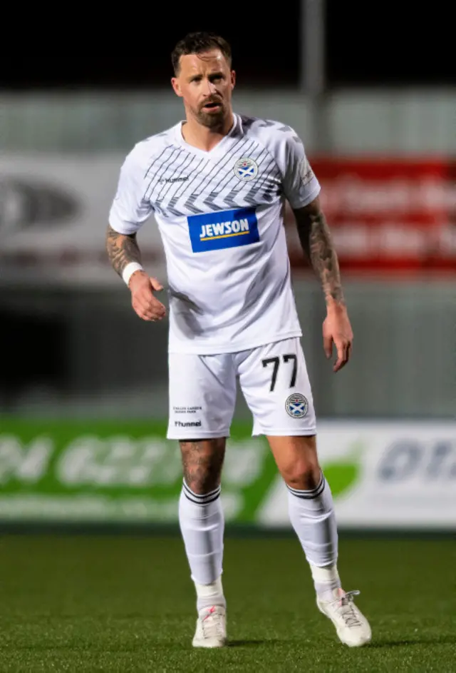 Chris Maguire playing for Ayr United