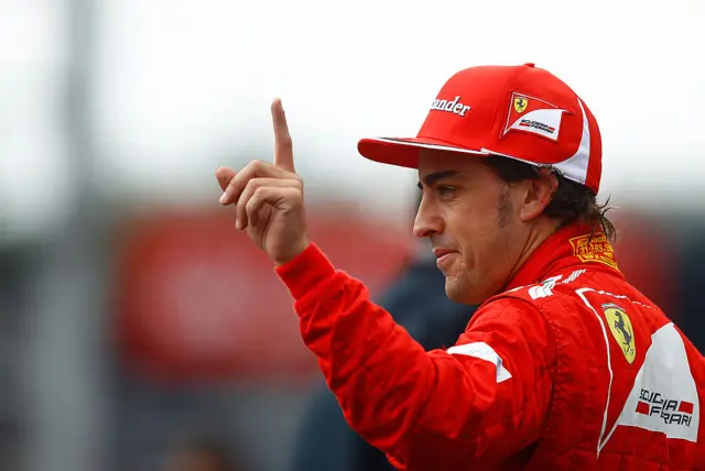 Fernando Alonso secures pole position on 2012 at the German Grand Prix