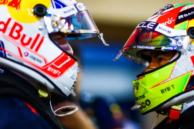 Max Verstappen and Sergio Perez