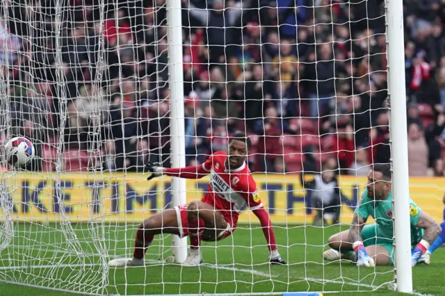 Chuba Akpom scores for Middlesbrough