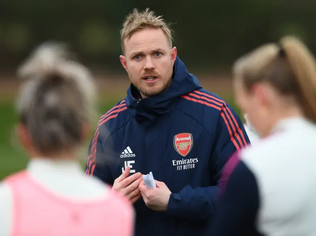 Arsenal manager Jonas Eidevall