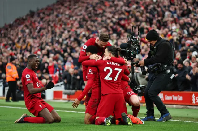 Cody Gapko scores for Liverpool