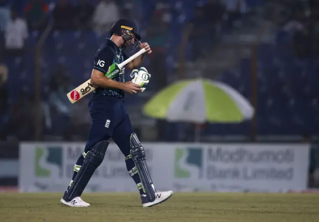 Jos Buttler walks off