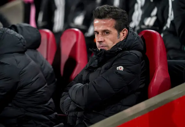 Marco Silva looks on