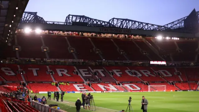 View of the Streford End at Old Trafford