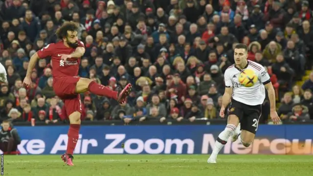 Mohamed Salah scores for Liverpool