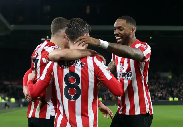 Brentford celebrate