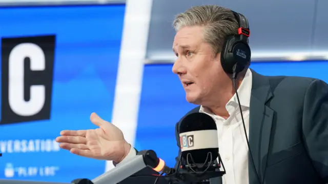 Labour Party leader Sir Keir Starmer on LBC radio