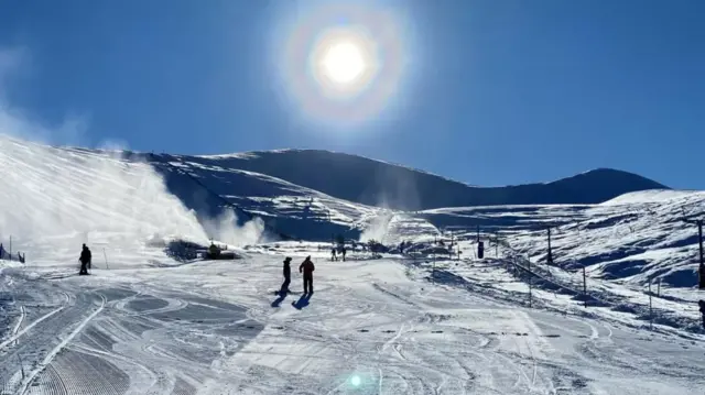 It was a bright start to snowsports at Cairngorm Mountain on Wednesday