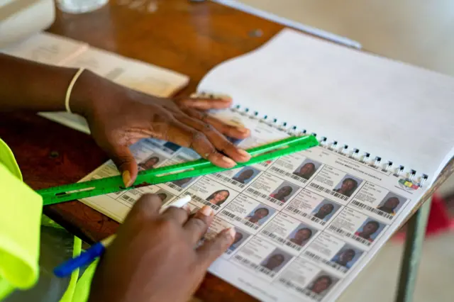 A voters-roll during a by-election