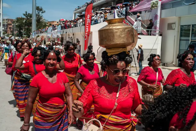 Women celebrating International Women's Day