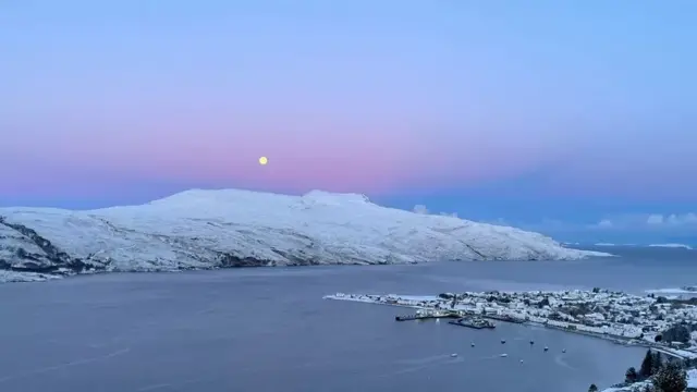 A chilly Ullapool and Loch Broom on Wednesday morning