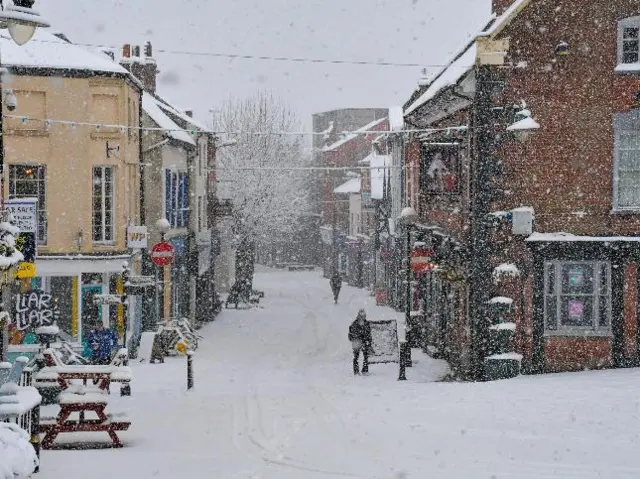 Snow in Oswestry