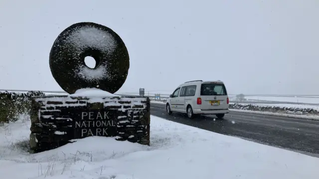 The Peak District sign