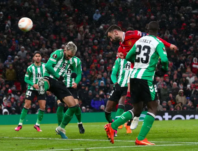 Bruno Fernandes scores for Manchester United