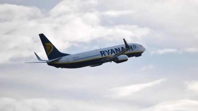 A Ryanair plane