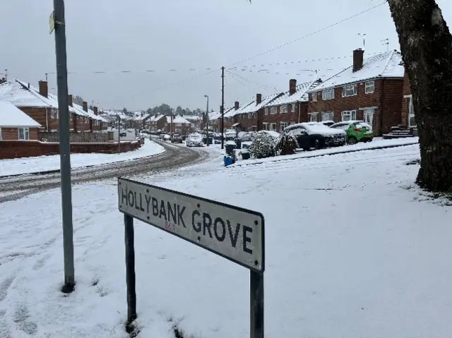 Snow in Halesowen, Dudley