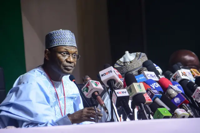 Independent National Electoral Commission (Inec) chairperson Mahmood Yakubu