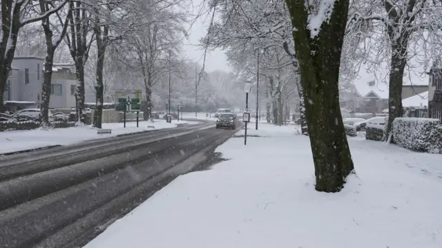 Snow on the road