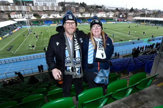 Glasgow fans ahead of kick-off