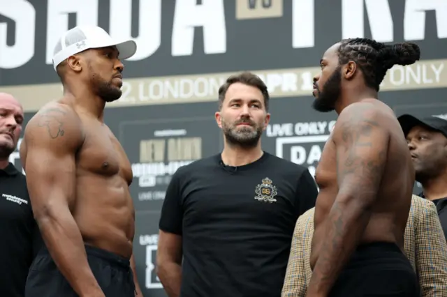 Anthony Joshua and Jermaine Franklin