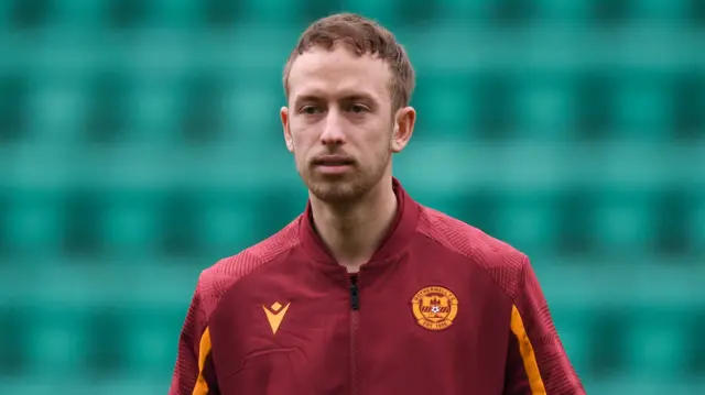 Motherwell's Harry Paton before a cinch Premiership match between Hibernian and Motherwell at Easter Road