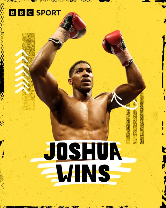 Anthony Joshua winner graphic