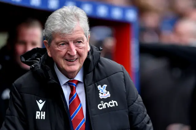 Roy Hodgson manager of Crystal Palace smiling